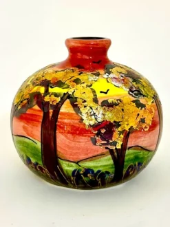 Best Anita Harris Art Pottery Pastel Landscape Marrakech Vase Pottery-Porcelain-China