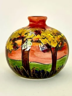 Best Anita Harris Art Pottery Pastel Landscape Marrakech Vase Pottery-Porcelain-China