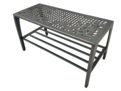 Best Cast Iron Entrance Bench - Leaves Outdoor Furniture