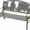 New Cast Iron Kids Bench - Teddy Bears Outdoor Furniture