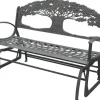 New Cast Iron Rocking Bench - Tree Outdoor Furniture