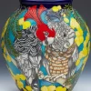 Sale Moorcroft Faulconbridge Antiques Exclusive Gang Gang Cockatoo's Vase 46/10 - TRIAL Moorcroft