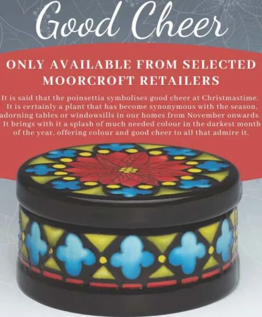 Outlet Moorcroft Good Cheer Trinket Box 125/4 Christmas | Moorcroft