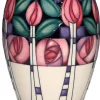 New Moorcroft Kingsborough Gardens Vase 102/7 - Numbered Moorcroft