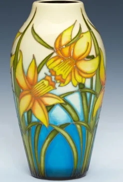 New Moorcroft Narcissus Tete-A-Tete Vase - Ltd Ed 35 Moorcroft