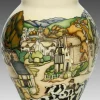 Online Moorcroft Off to Market Vase 4/11 - Ltd Ed 50 Moorcroft