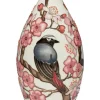 New Moorcroft Redstarts Vase - Numbered Moorcroft