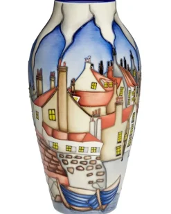 Hot Moorcroft Robin Hoods Bay Vase 200/8 - Ltd Ed 15 Moorcroft