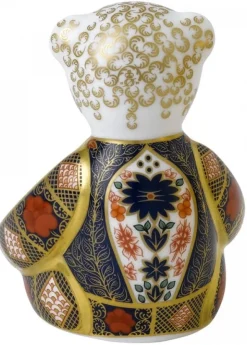 Outlet Royal Crown Derby Old Imari Solid Gold Band Bear Paperweight Royal Crown Derby
