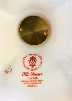 Sale Royal Crown Derby Old Imari Solid Gold Band Castleton Candlestick Royal Crown Derby