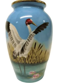 Fashion Steve Smith Dancing Brolgas Vase - Ltd Ed 5 Pottery-Porcelain-China