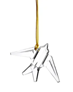 Clearance Waterford 2024 Christmas Crystal Origami Bird Ornament Christmas