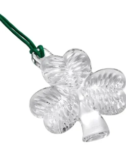Clearance Waterford 2024 Christmas Crystal Mini Shamrock Ornament Christmas