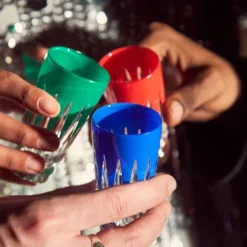 Online Waterford Crystal 2025 New Year Fireworks Shot Glasses Assorted Colours - Set of 6 Ltd Ed Christmas