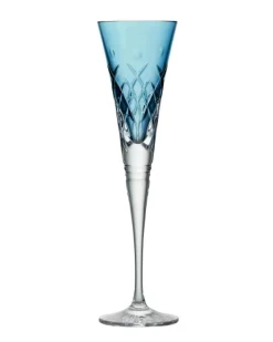 Hot Waterford Crystal 2024 Winter Wonders Holly Blue Flute - Ltd Ed Christmas