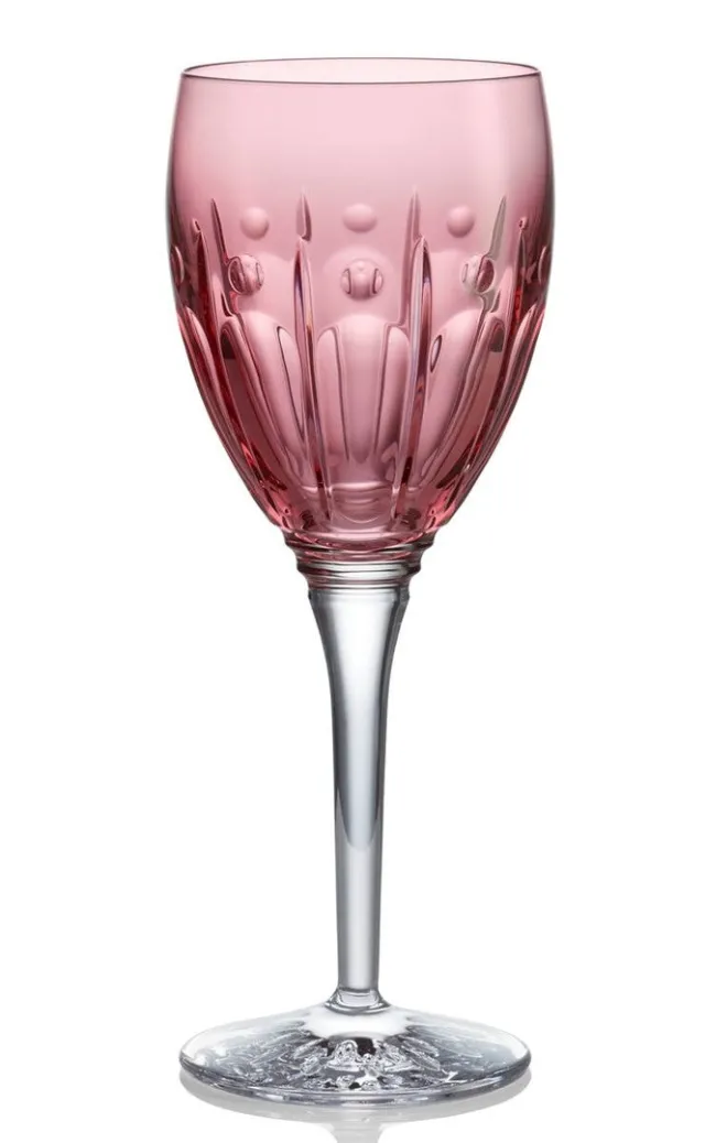 Sale Waterford Crystal Christmas 2022 Winter Wonders Rose Color Wine Glass - DISCONTINUED Christmas