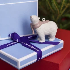 Clearance Wedgwood 2022 Christmas Baby's First Ornament - Pink Christmas