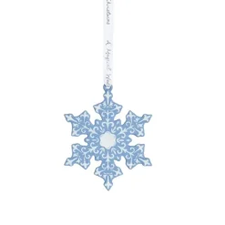 Best Wedgwood Christmas 2023 Snowflake Blue Ornament Christmas