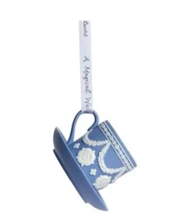 Best Wedgwood Christmas Tea Cup & Saucer Ornament - Discontinued Christmas